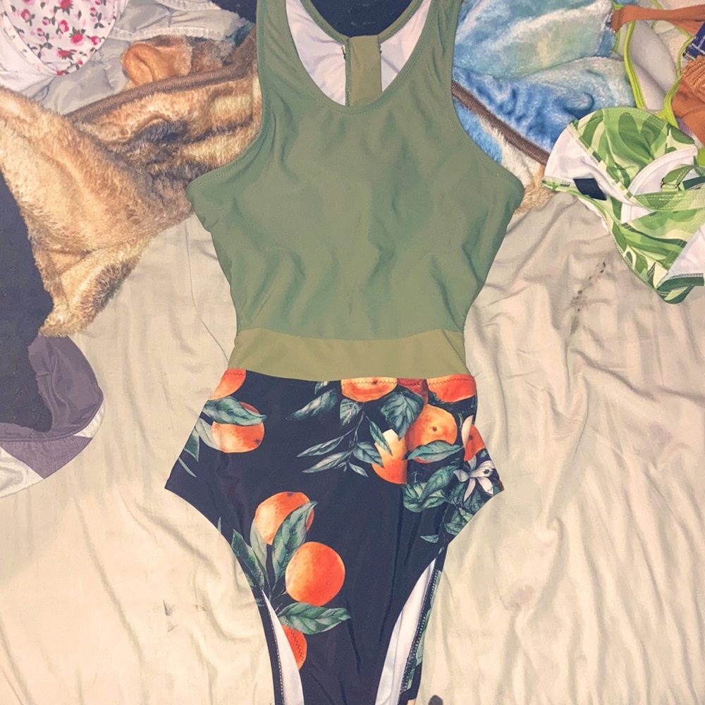 One piece bathing suit